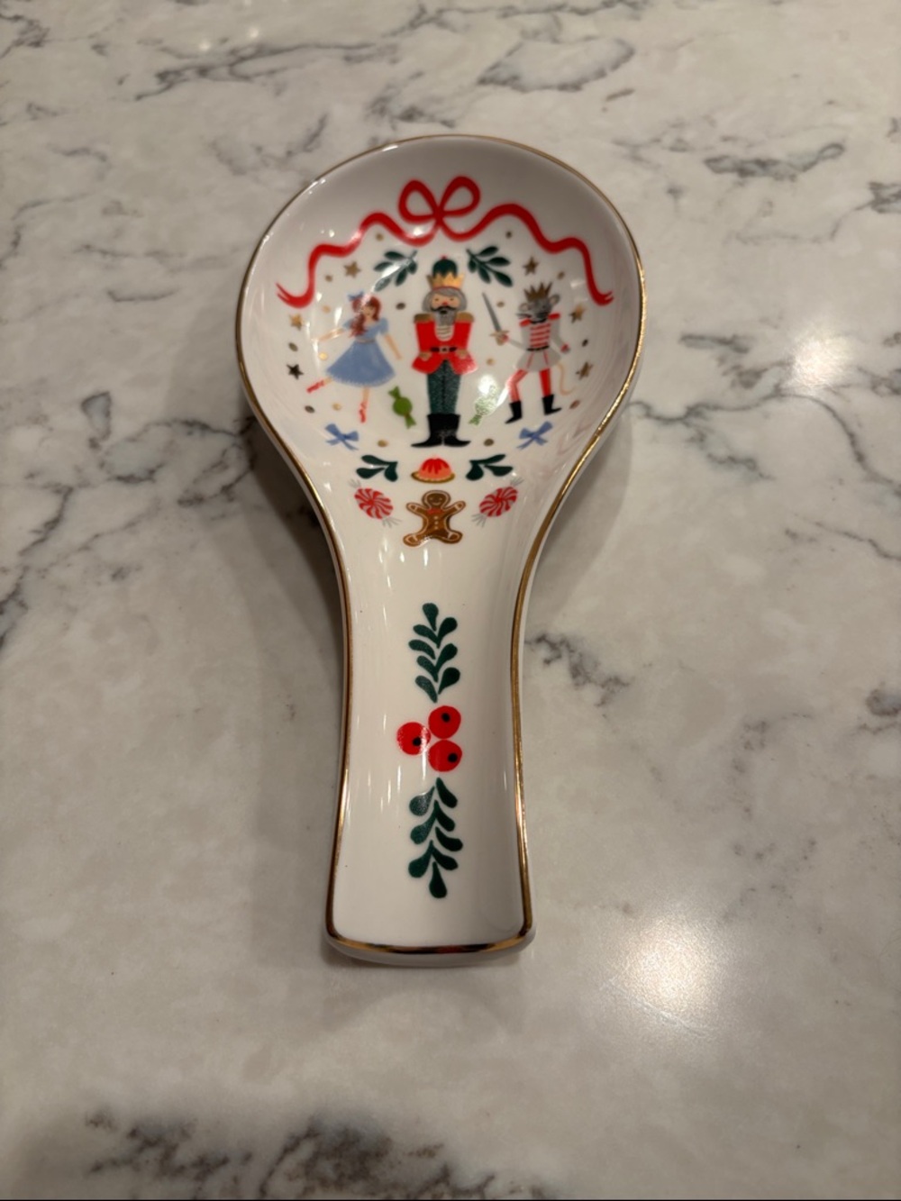 Rifle Paper Co. Holiday Nutcracker Spoon Rest - Festive Red & Green